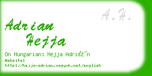 adrian hejja business card